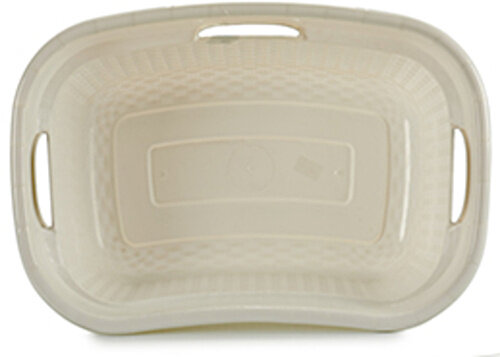 wasmand Rotan 25 liter 63 x 42,5 x 26 cm cr&egrave;me