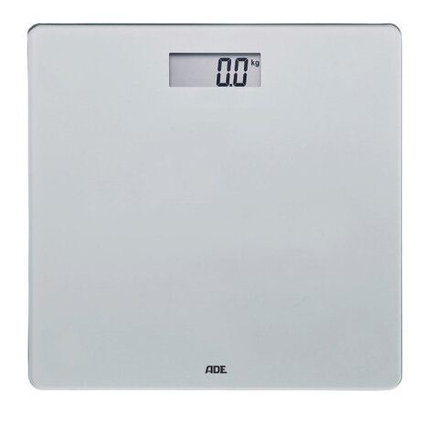 personenweegschaal digitaal Amina 30 x 30 cm glas zilver