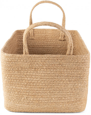 opbergmand Dina 14 liter 34 x 23 cm jute naturel