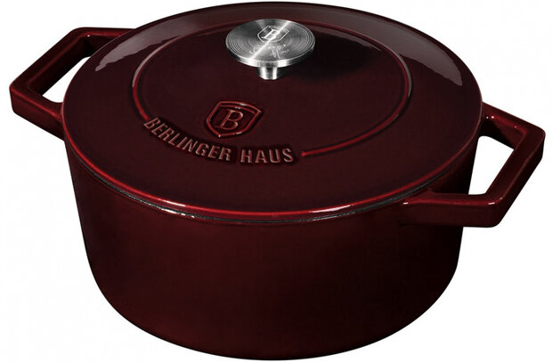 braadpan Burgundy 2,75 liter gietijzer bordeaux