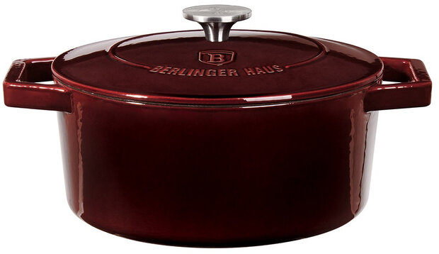 braadpan Burgundy 2,75 liter gietijzer bordeaux