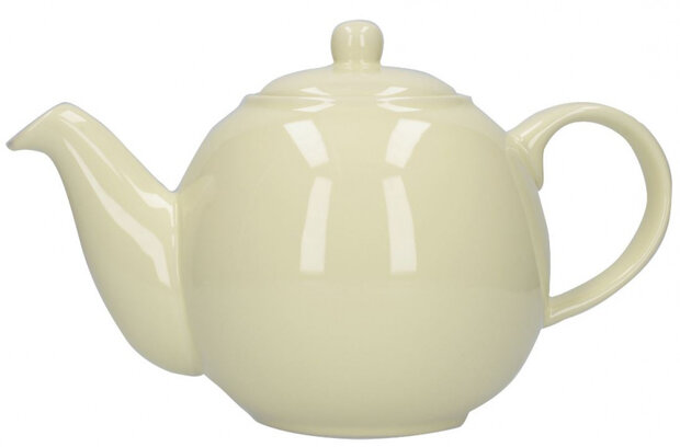theepot Globe 1,2 liter keramiek ivoorwit