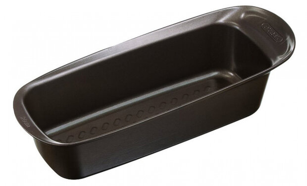 cakevorm Asimetria 26 x 11 cm carbonstaal bruin
