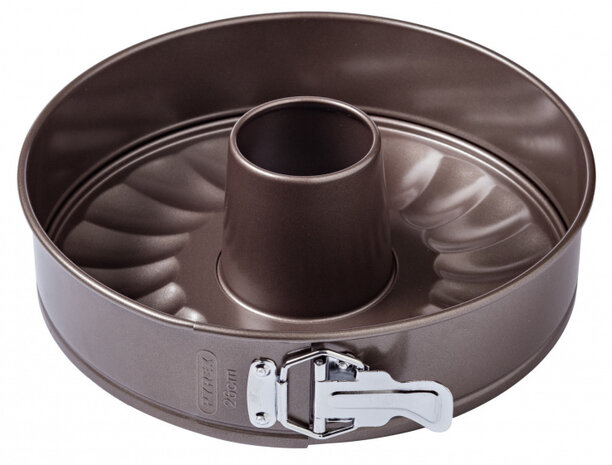 springvorm Asimetria 26 cm carbonstaal bruin