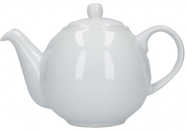 theepot Globe 900 ml keramiek wit