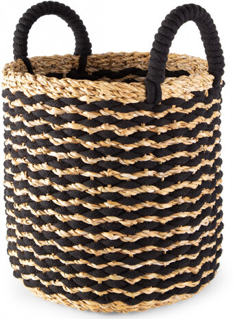 opbergmand Flora  30 x 30 x 30 cm zeegras naturel