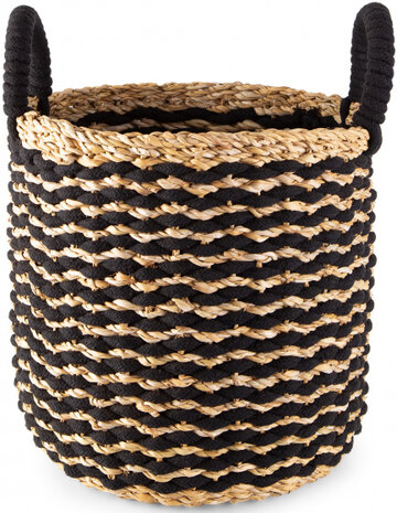 opbergmand Flora  30 x 30 x 30 cm zeegras naturel