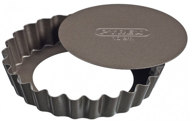 taartvorm Asimetria 10 cm carbonstaal bruin 4 stuks