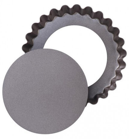 taartvorm Asimetria 10 cm carbonstaal bruin 4 stuks