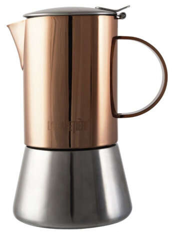 cafeti&egrave;re dubbelwandig 200 ml 17 cm RVS koper