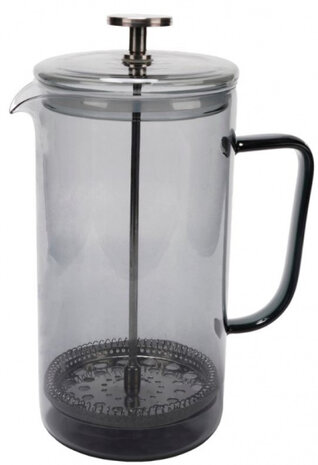 cafeti&egrave;re 1 liter 15,5 x 9,5 x 21 cm glas grijs