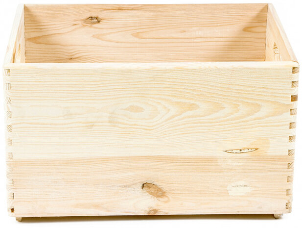 opbergkist 40 x 30 x 23 cm hout naturel