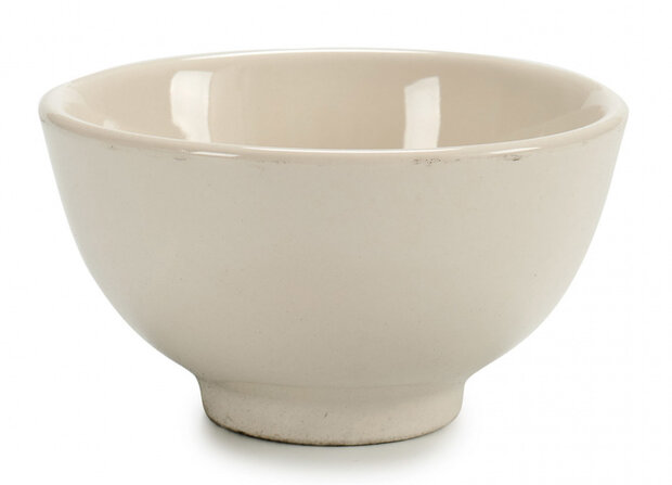 kom 5,5 x 11 cm porselein cr&egrave;me 6 stuks