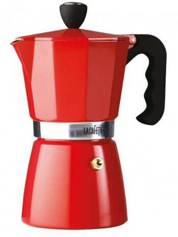 cafeti&egrave;re Classic Espresso 300 ml staal rood