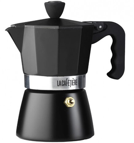 cafeti&egrave;re Classic Espresso 200 ml staal zwart