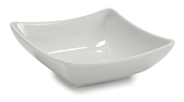 schaal 12 x 4 cm porselein wit 6 stuks