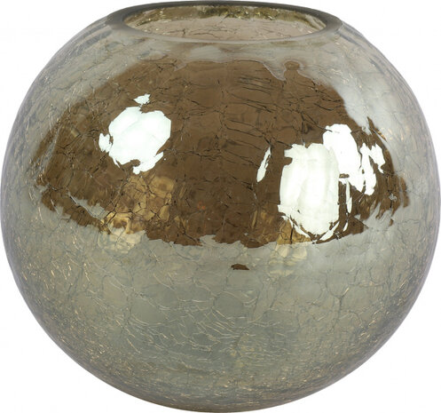 vaas Esm&eacute;e 20 x 18 cm glas bruin