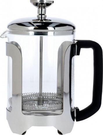 cafeti&egrave;re Le&#039;Xpress 640 ml RVS zilver/transparant