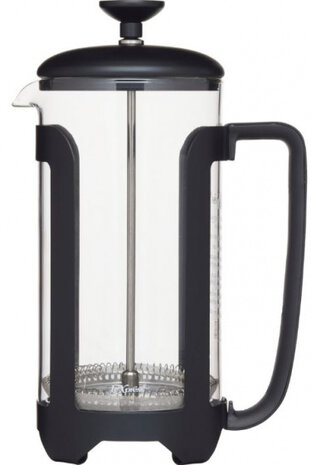cafeti&egrave;re Le&#039;Xpress 1 liter RVS zwart/transparant
