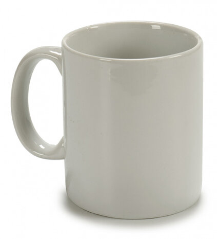 mok 300 ml 12 x 8 x 9,6 cm porselein wit 6 stuks