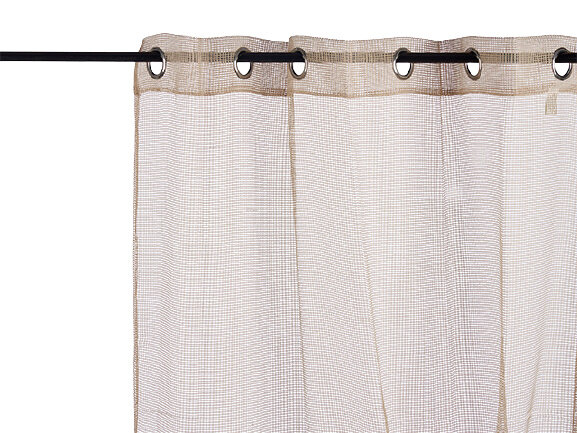 gordijn 260 x 140 cm polyester beige