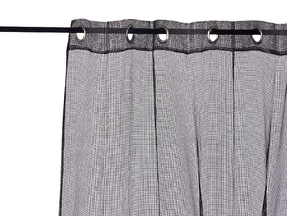 gordijn 260 x 140 cm polyester zwart