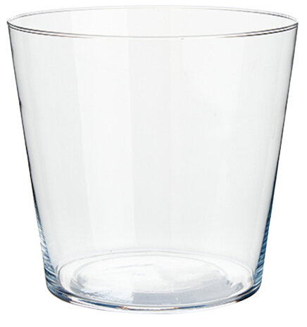 vaas 18 x 22 cm glas transparant