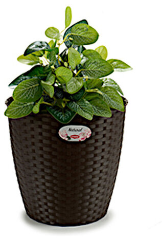 bloempot Natural 29 x 26,5 cm donkerbruin