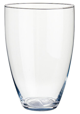 vaas 18,5 x 24 cm glas transparant