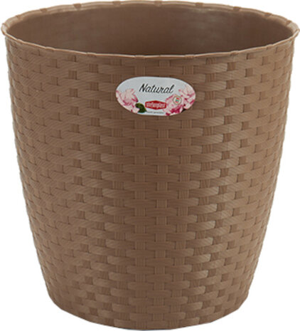 bloempot Natural 29 x 26,5 cm bruin