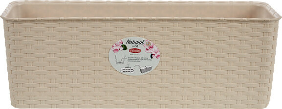 plantenbak Natural waterreserve 49 cm beige 2-delig
