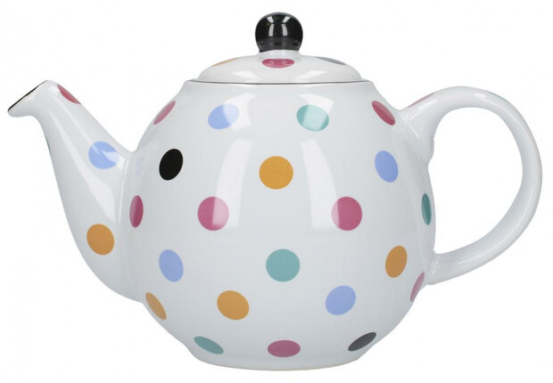 theepot Globe Spot 500 ml keramiek wit
