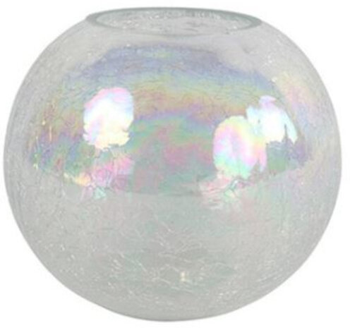 vaas Esm&eacute;e 15 x 13 cm glas wit