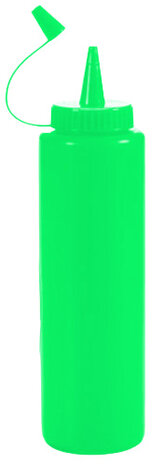 sausfles 330 ml 5,5 x 21 cm groen