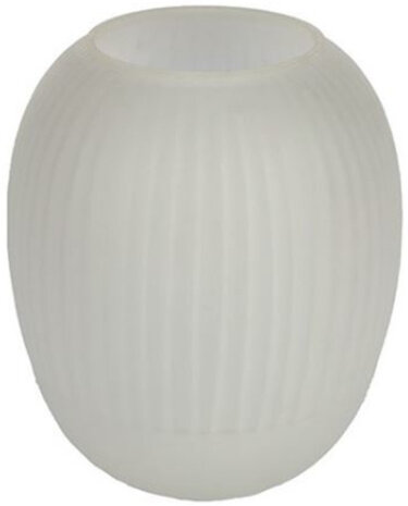 vaas Ginny 25 x 21 cm glas wit