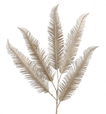woondecoratie varen 84 cm polyresin champagne