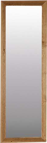 spiegel Canada 140 x 38 cm hout/glas naturel/zilver