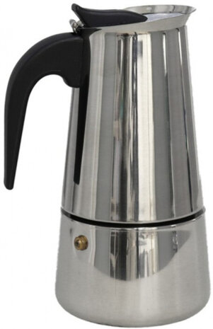 cafeti&egrave;re Brandon 3 liter staal zilver/zwart