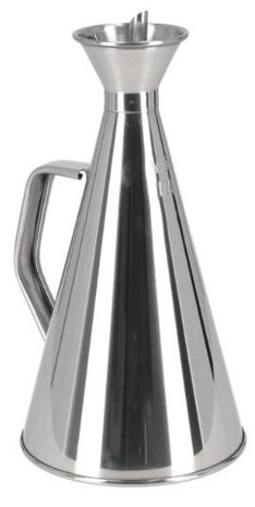 oliedispenser Axel 500 ml 12 x 11 cm edelstaal zilver