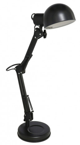 bureaulamp 15 x 30 x 56 cm staal zwart