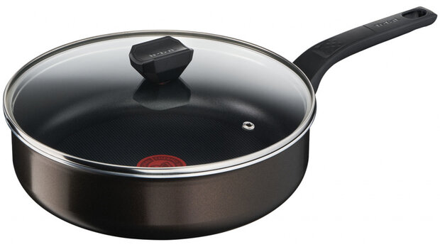 sauteerpan Cook &amp; Clean 26 cm aluminium zwart