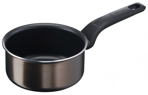 steelpan Cook &amp; Clean 16 cm aluminium zwart