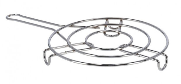 onderzetter 34 x 20 x 3 cm staal zilver