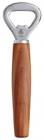 flesopener Sense 15 cm hout/RVS bruin/zilver