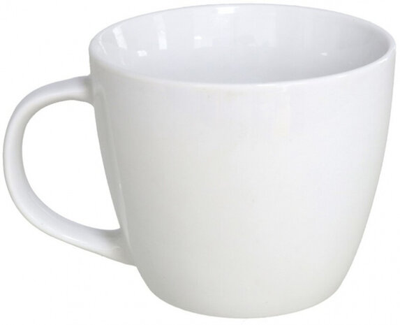 koffiemok Norway 460 ml 9 x 10 cm porselein wit