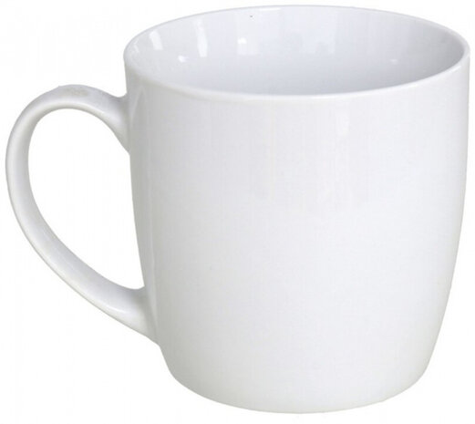 koffiemok Norway 360 ml 12,5 x 9 x 9 cm porselein wit