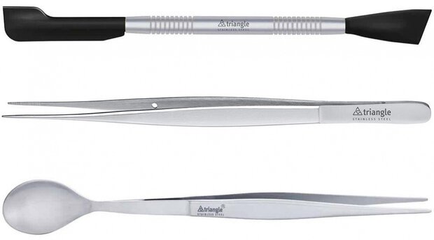 garneerset Final Touch 17 cm RVS zilver 3-delig