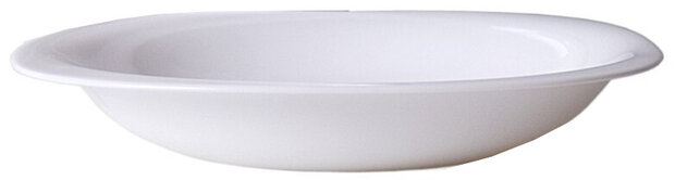 soepbord Parma 23 x 23 x 4 cm opaalglas wit