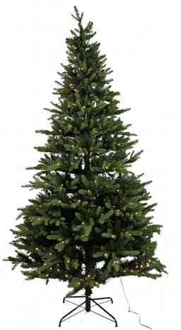 kunstkerstboom Fredy led 135 x 135 x 240 cm groen