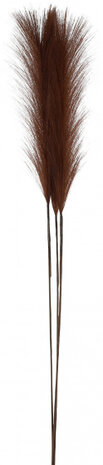 pluim tak 4 x 15 x 100 cm donkerbruin